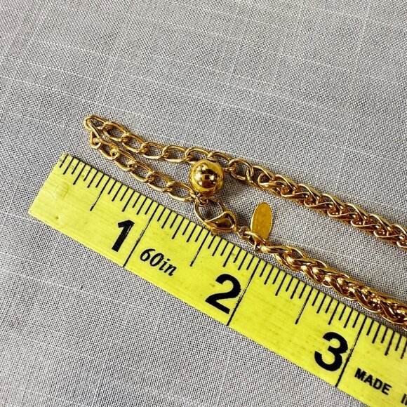 Vintage Joan Rivers 18K Gold Plated Black Heart Pendant Necklace - Picture 7 of 13